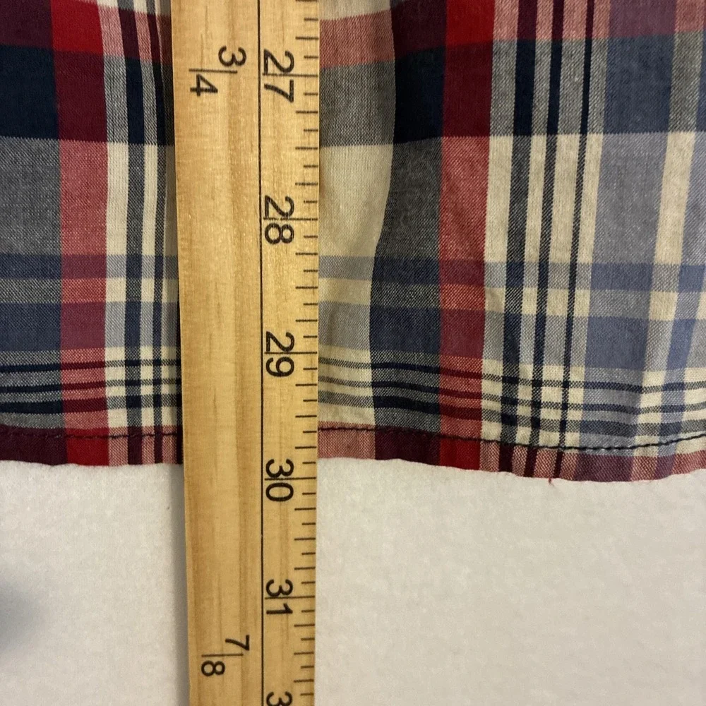 True Religion Western Shirt Mens Size L Plaid Pearl Snap Cowboy Logo Ranch Rodeo